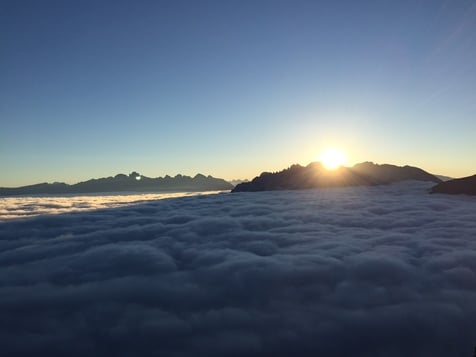 Sonnenaufgangswanderung zum Weisshorn