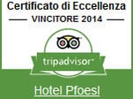 Auszeichnung bei Tripadvisor