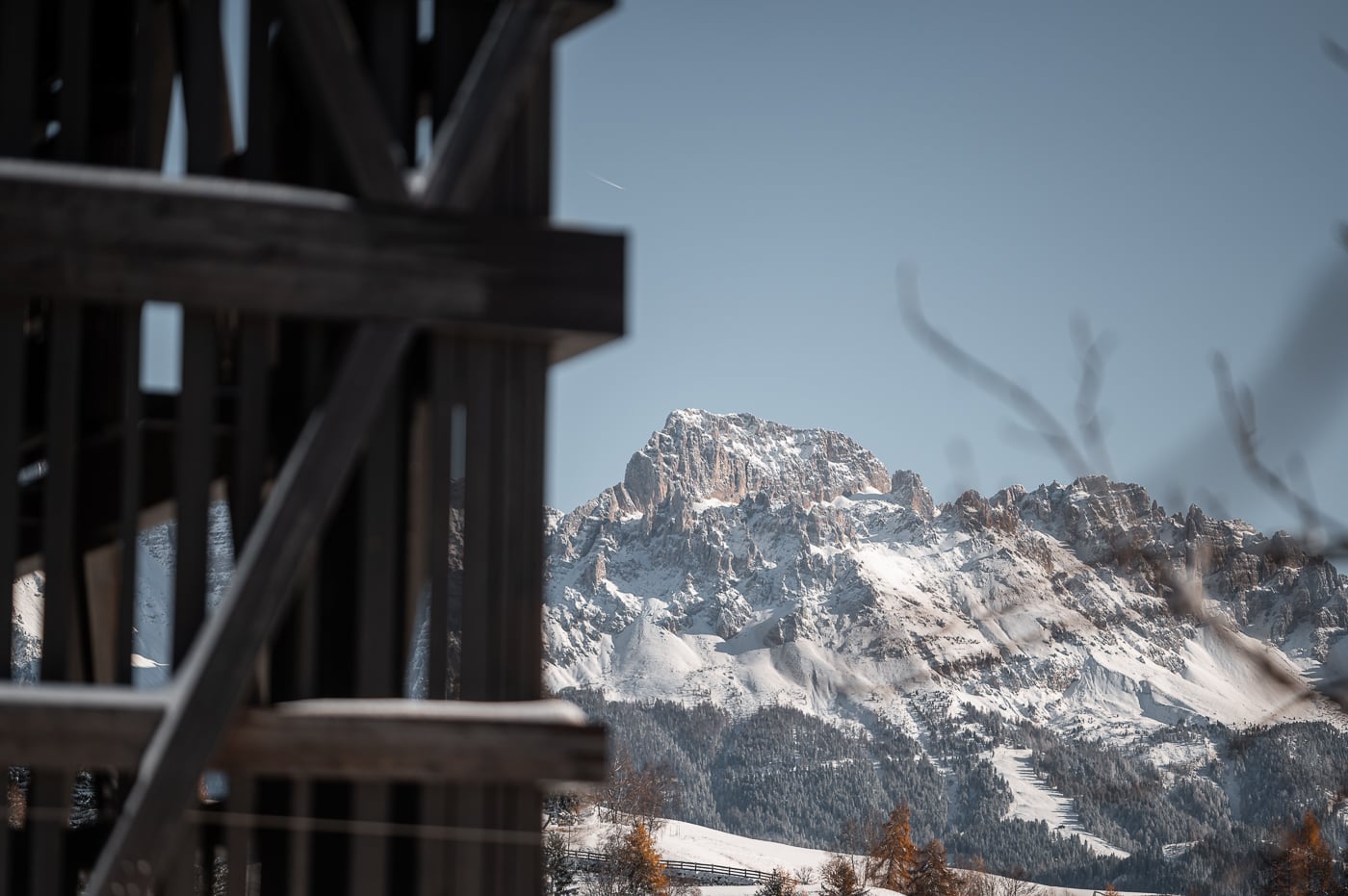 Cime innevate nella settimana bianca sulle Dolomiti